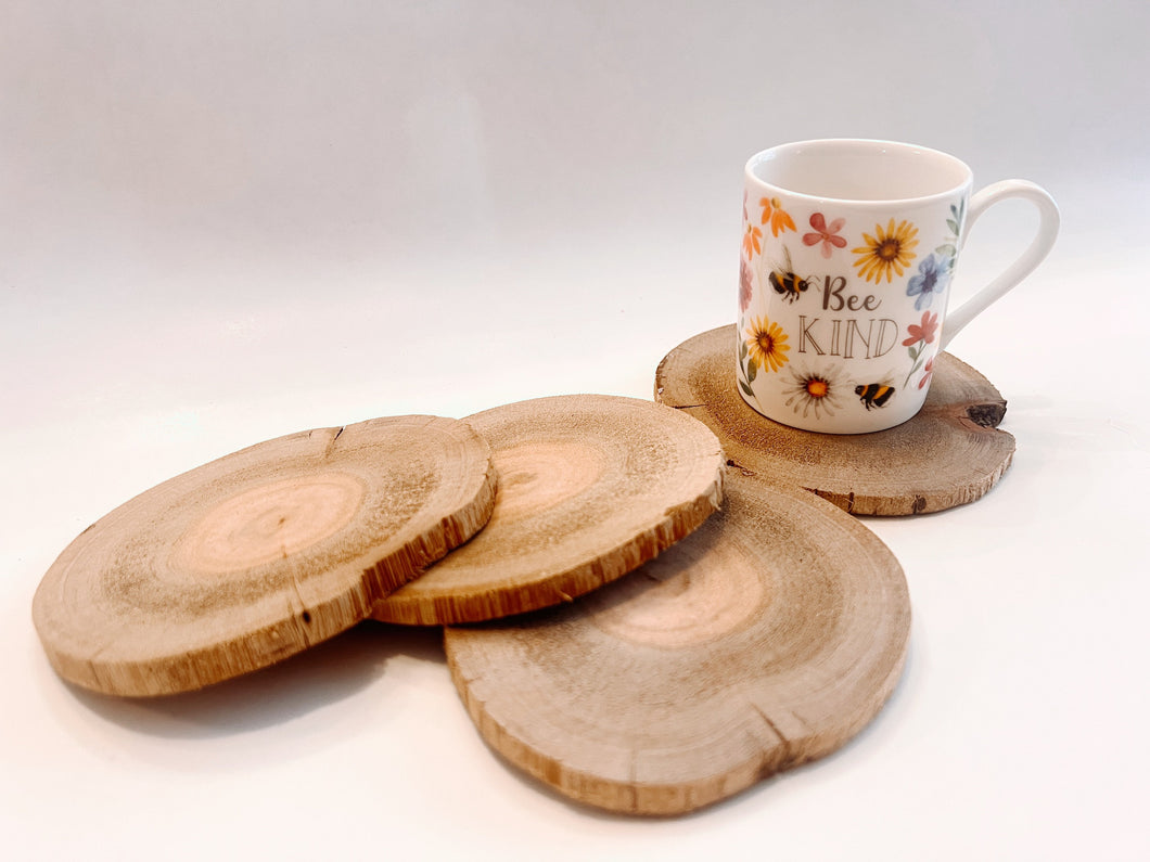 Wood Coasters - Eucalyptus - Set of 25